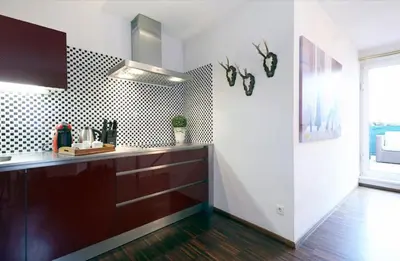 Küche/Küchenzeile in der Unterkunft Vienna Penthouse 1