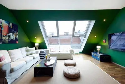 Ein Sitzbereich in der Unterkunft Vienna Penthouse 1