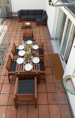 Ein Balkon oder eine Terrasse in der Unterkunft Vienna Penthouse 2