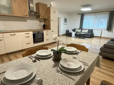 Küche/Küchenzeile in der Unterkunft Holiday Home Romy by Interhome
