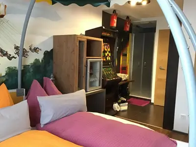 Küche/Küchenzeile in der Unterkunft Pension Haus Sanz