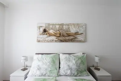 Ein Bett oder Betten in einem Zimmer der Unterkunft Let it be Vienna U1, U2, U4 Karlsplatz Oper