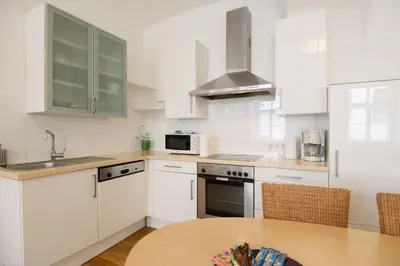 Küche/Küchenzeile in der Unterkunft Vienna-apartment-one Schmidgasse