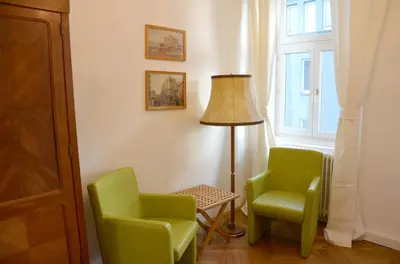 Ein Sitzbereich in der Unterkunft Vienna 1090