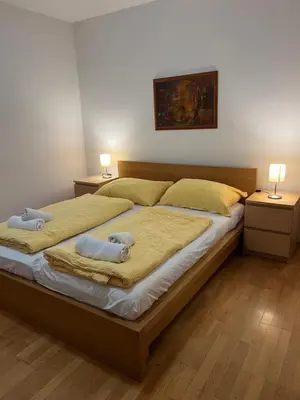 Ein Bett oder Betten in einem Zimmer der Unterkunft Stelius Wien