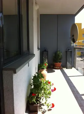 Ein Balkon oder eine Terrasse in der Unterkunft Stelius Wien