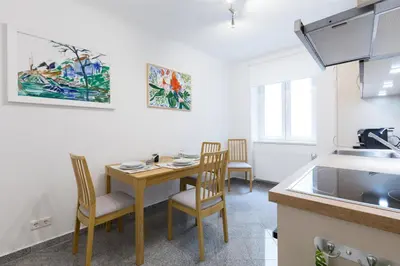 Küche/Küchenzeile in der Unterkunft Apartment Rudolfsplatz
