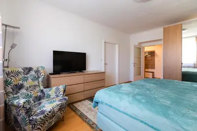 TV/Unterhaltungsangebot in der Unterkunft Apartment Rudolfsplatz