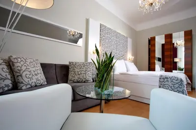 Ein Sitzbereich in der Unterkunft Hotel Wandl