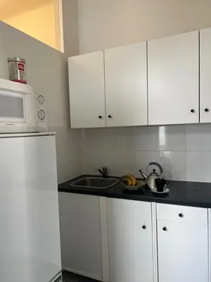 Küche/Küchenzeile in der Unterkunft Kuffner