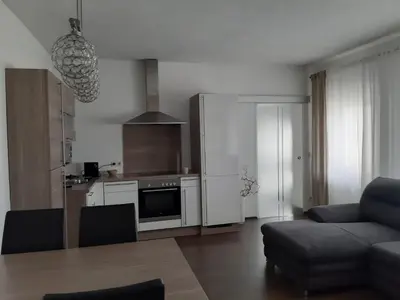 Küche/Küchenzeile in der Unterkunft Ferienwohnung Leithaberg