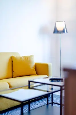 Ein Sitzbereich in der Unterkunft Hotel Rainers21