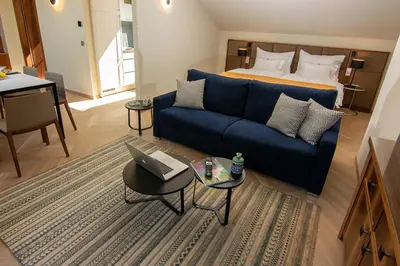 Ein Sitzbereich in der Unterkunft EST Residence Schönbrunn Vienna - Apartments
