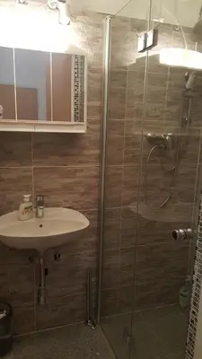 Ein Badezimmer in der Unterkunft Ferienwohnungen Stella