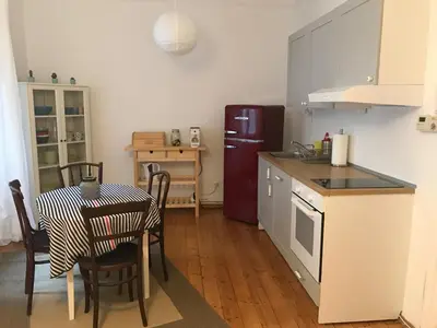 Küche/Küchenzeile in der Unterkunft Wiener Lebensgefühl im Herzen der Josefstadt