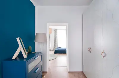 Ein Bett oder Betten in einem Zimmer der Unterkunft Stylish Self-Check-In Apartment With 2 Bedrooms