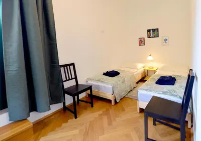 Ein Bett oder Betten in einem Zimmer der Unterkunft Quiet & Green, With Terrace