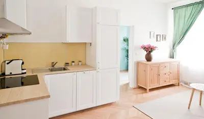 Küche/Küchenzeile in der Unterkunft Twin Apartment
