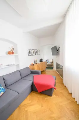 Ein Sitzbereich in der Unterkunft Gut Purbach