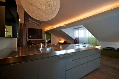 Küche/Küchenzeile in der Unterkunft My Home in Vienna- Smart Apartments - Leopoldstadt