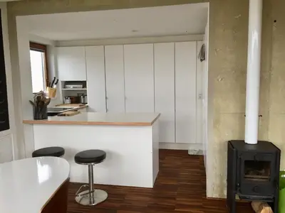 Küche/Küchenzeile in der Unterkunft Seehaus Inselwelt