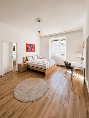 Ein Bett oder Betten in einem Zimmer der Unterkunft Vienna Experience