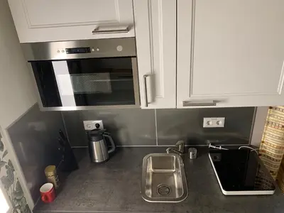 Küche/Küchenzeile in der Unterkunft Haus HaWei