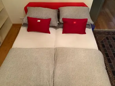 Ein Bett oder Betten in einem Zimmer der Unterkunft Haus HaWei