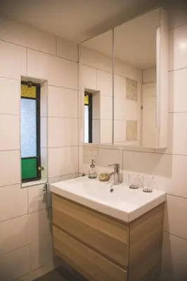 Ein Badezimmer in der Unterkunft Exklusive Ferienwohnung Bad Fischau