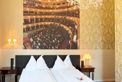 Ein Bett oder Betten in einem Zimmer der Unterkunft Hotel Beethoven Wien
