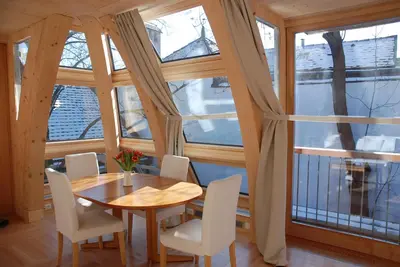 Ein Balkon oder eine Terrasse in der Unterkunft Sunny Apartments Vienna