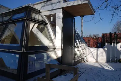 Das Gebäude in dem sich die Ferienwohnung befindet