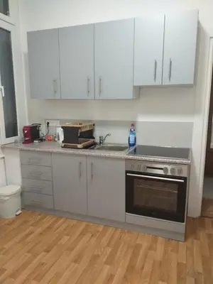 Küche/Küchenzeile in der Unterkunft Ferienwohnung Schloessel 10