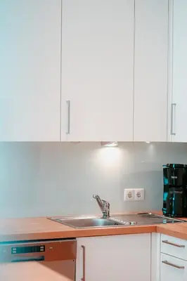 Küche/Küchenzeile in der Unterkunft Raimond Apartment Ottakring Top 14
