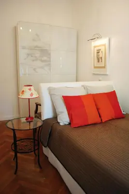 Ein Bett oder Betten in einem Zimmer der Unterkunft Kunsthaus Apartments