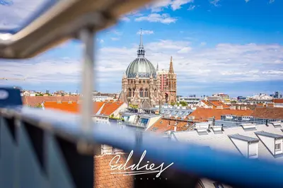 Ein allgemeiner Blick auf Wien oder ein Stadtblick von der Ferienwohnung aus