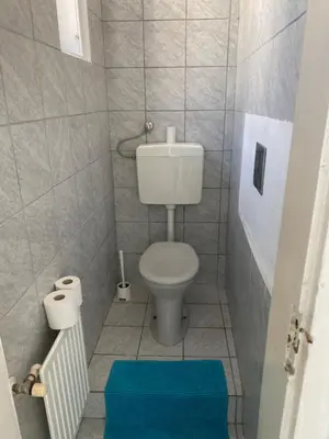 Ein Badezimmer in der Unterkunft FEWO Pazmaniten