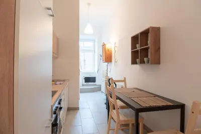 Küche/Küchenzeile in der Unterkunft Vienna City Apartment Schnirchgasse