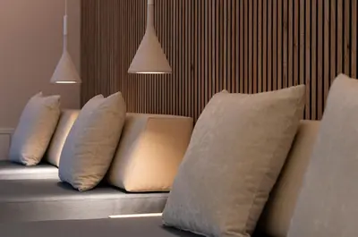 Ein Sitzbereich in der Unterkunft Hotel Spiess & Spiess