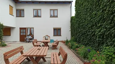 Ein Garten an der Unterkunft Appartementhaus Lang