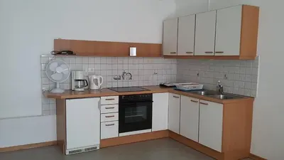 Küche/Küchenzeile in der Unterkunft Appartementhaus Lang