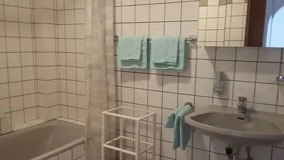 Ein Badezimmer in der Unterkunft Appartementhaus Lang