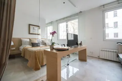 Ein Bett oder Betten in einem Zimmer der Unterkunft Feel Home in Vienna