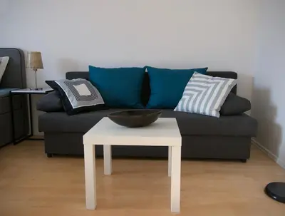 Ein Sitzbereich in der Unterkunft Spacious 2Rooms in the Center