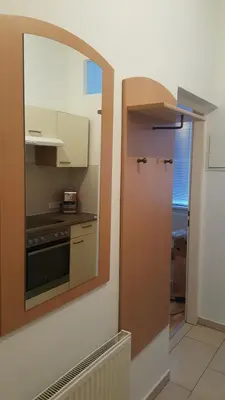 Küche/Küchenzeile in der Unterkunft Haberlgasse