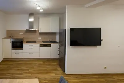 Küche/Küchenzeile in der Unterkunft eder-home