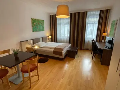 Ein Bett oder Betten in einem Zimmer der Unterkunft Gasthof Schwabl Wirt
