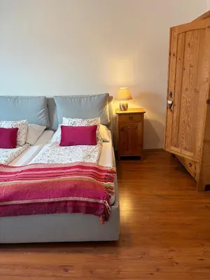 Ein Bett oder Betten in einem Zimmer der Unterkunft Landhaus nähe Neusiedler See