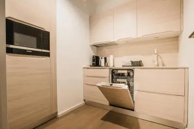 Küche/Küchenzeile in der Unterkunft Karl Suites Palais Wessely