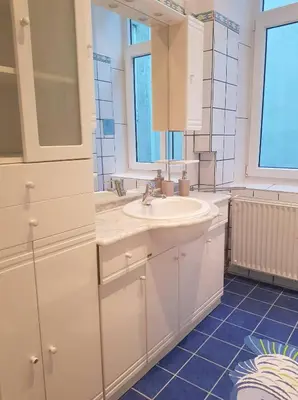 Ein Badezimmer in der Unterkunft Ferienwohnung Schloessel 26/16